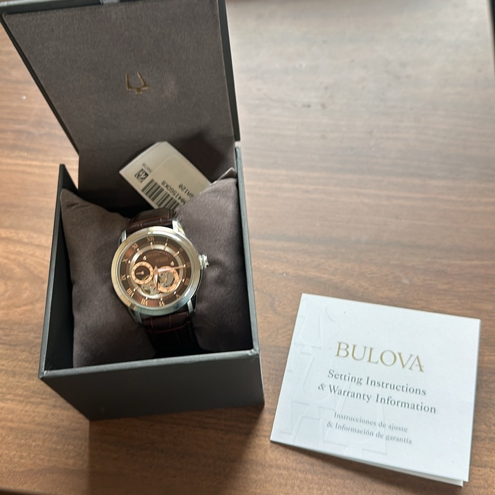 Bulova Mens Classic Rose Gold Stainless Steel 3-hand Automatic Watch
